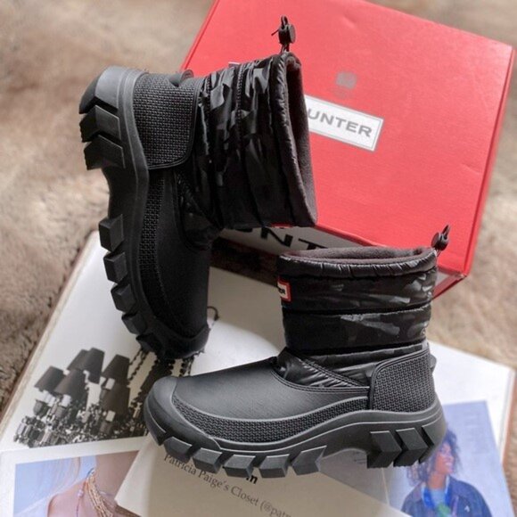 Hunter Intrepid Insulated Camo Short Snow Boots - Picture 2 of 13